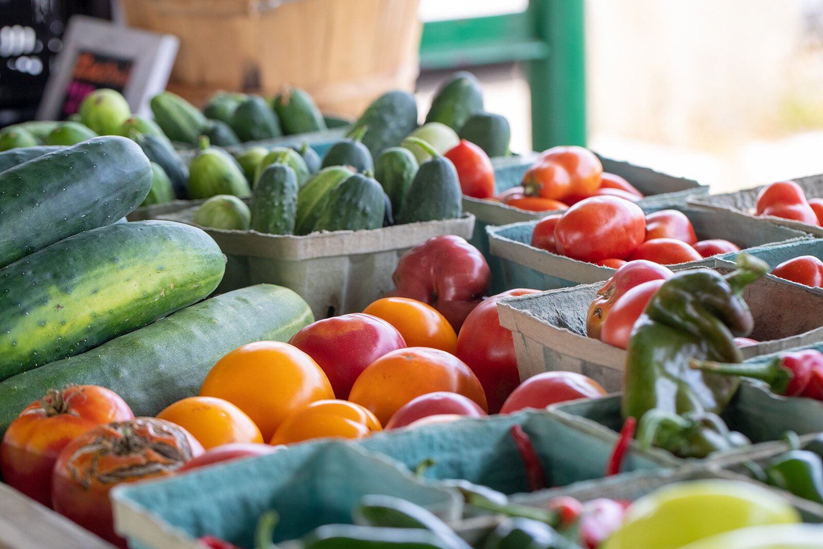 Fresh locally grown produce.