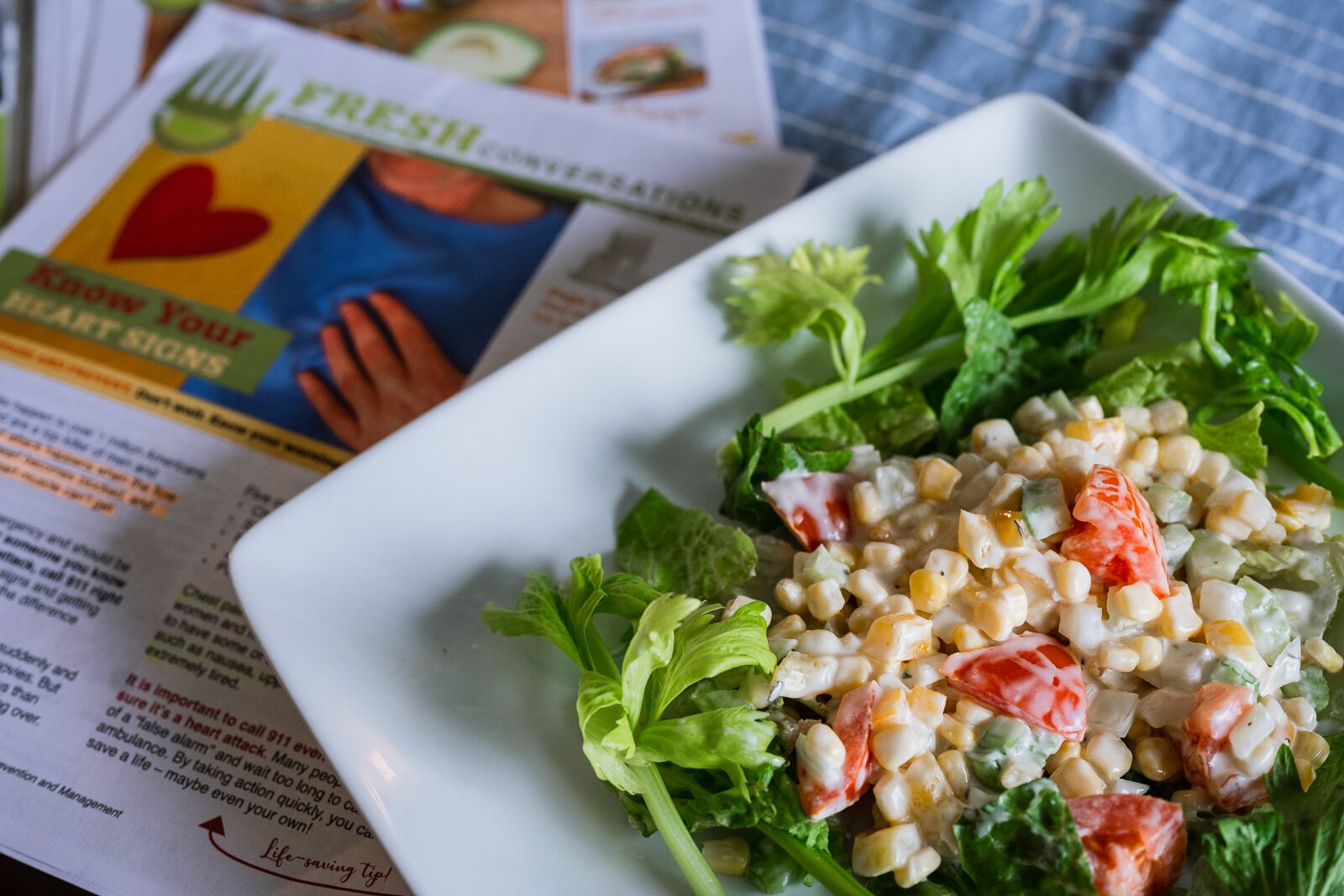 LaDonna Johnson's completed corn salad.
