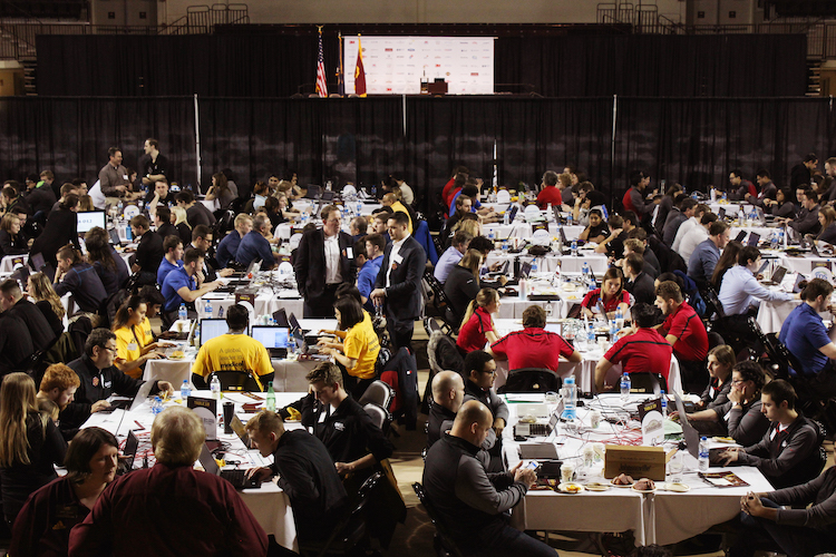 More than 200 students participated in CMU's 7th annual ERPsim invitational