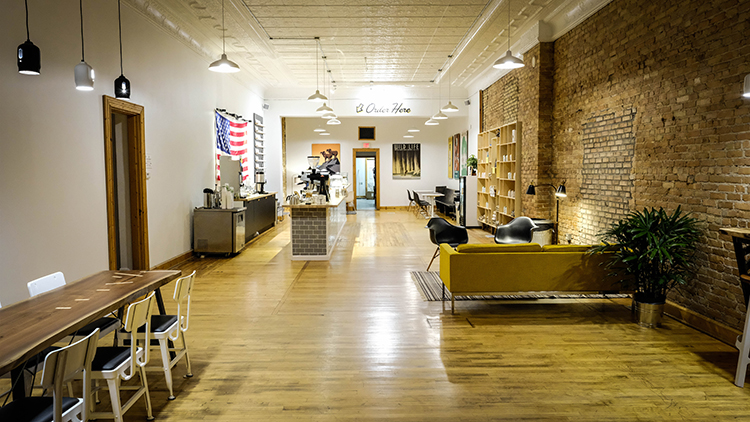 The Populace Coffee café in downtown Bay City, located at 810 Saginaw Street.