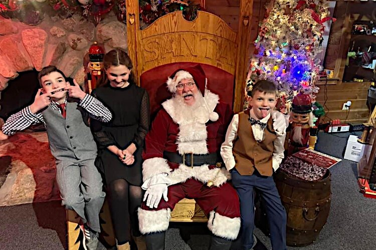 "Santa doesn’t enter through the chimney, he enters through the heart"