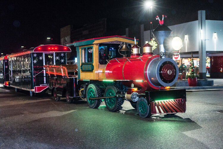 Visitors can ride the Northern Star Train at Midland's Santa House