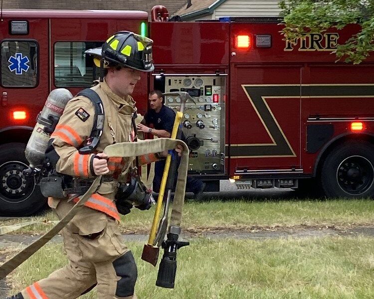 Firefighter on the job for the City of Midland.
