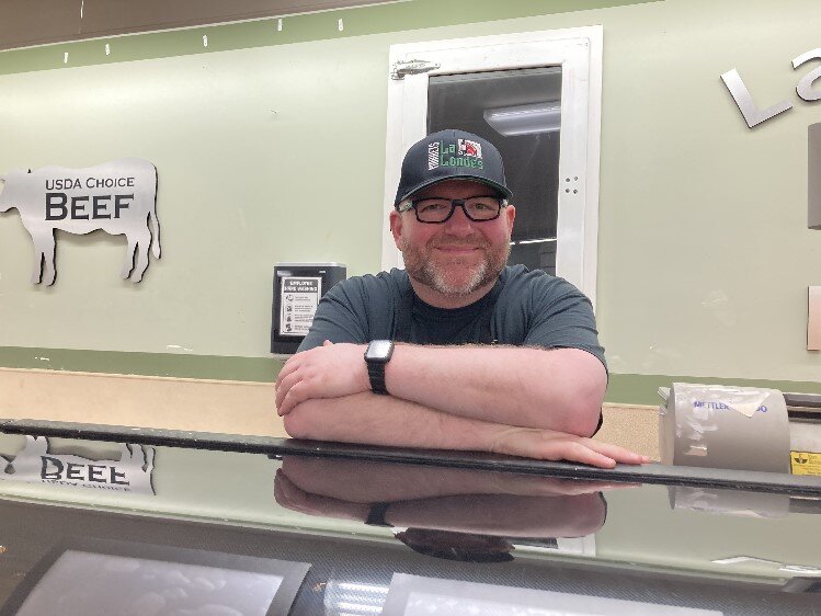 Matt Corcoran,  meat manager at LaLonde's Market
