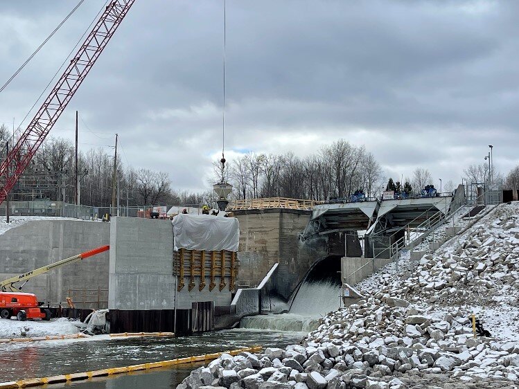 Work on Smallwood Dam