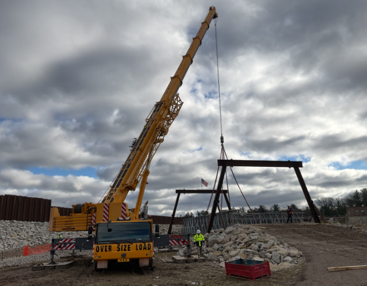 Crane at Sanford Dam