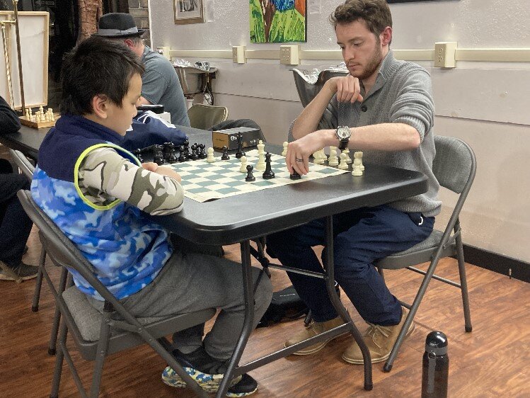 Chris Tyrrell (R) hopes to start a club at Meridian Junior High.