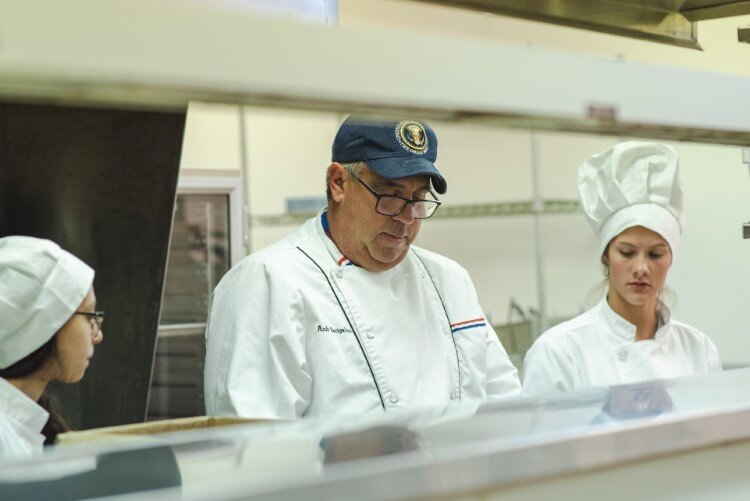 Chef Andy Bacigalupo leads the Culinary Arts program in the Coleman Community Schools.