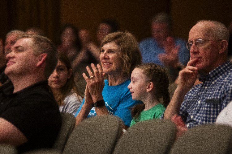 The band draws an audience of all ages.