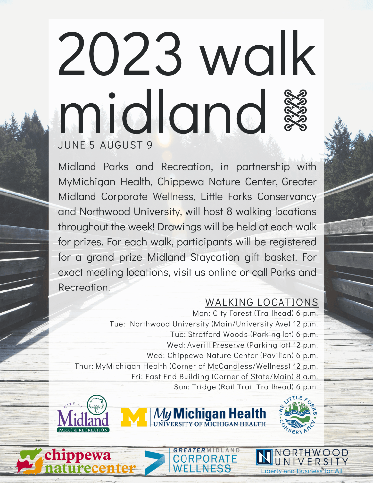 Flyer promoting Walk Midland