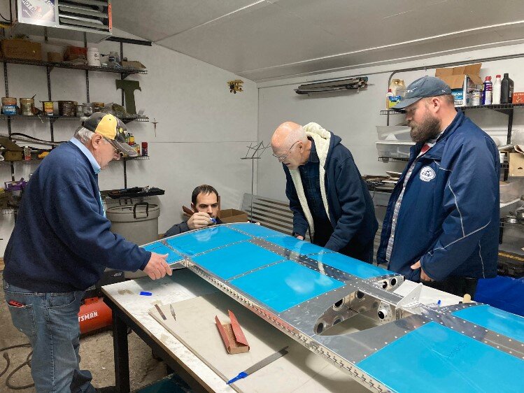 The EAA is building a RV12 Kit airplane.