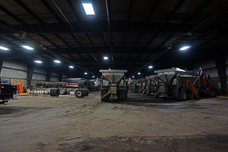 To keep their trucks in tip-top shape, the road commission employs a team of mechanics.