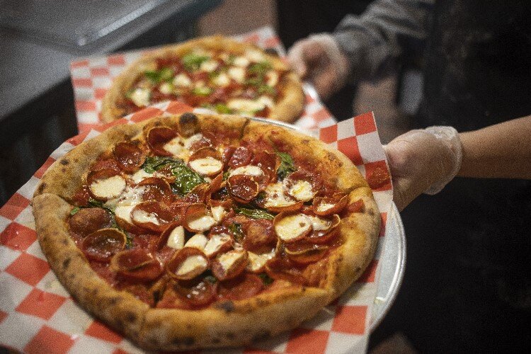 Fresh pizza @ Pizza Baker
