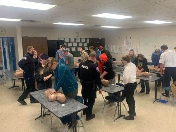 44 Gladwin High School students received training from MyMichigan Health.