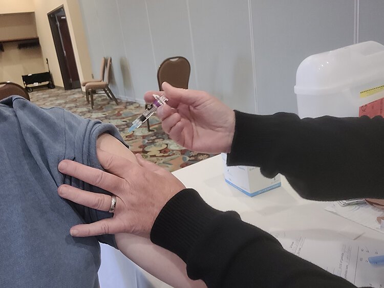 Image from a flu vaccine clinic in 2021.