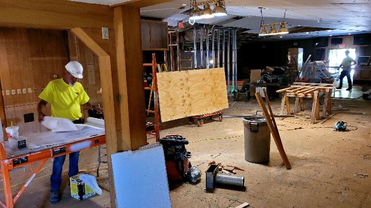 Contractors are renovating Frick's, located in northwest Midland.