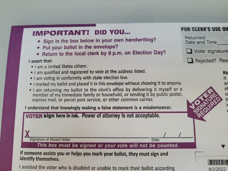 Absentee ballots were cast by 40% of the voters in Midland County in the November 2020 General Election.