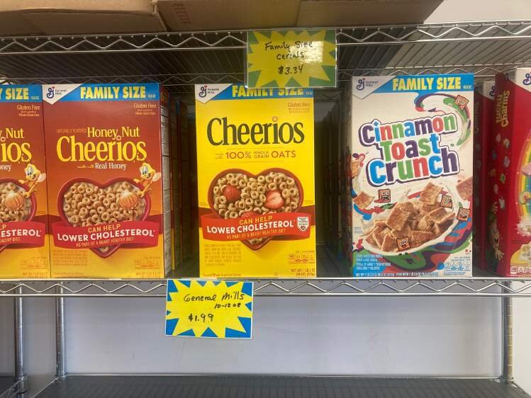 Clearly marked prices.Items are sold at cost plus a nickel.