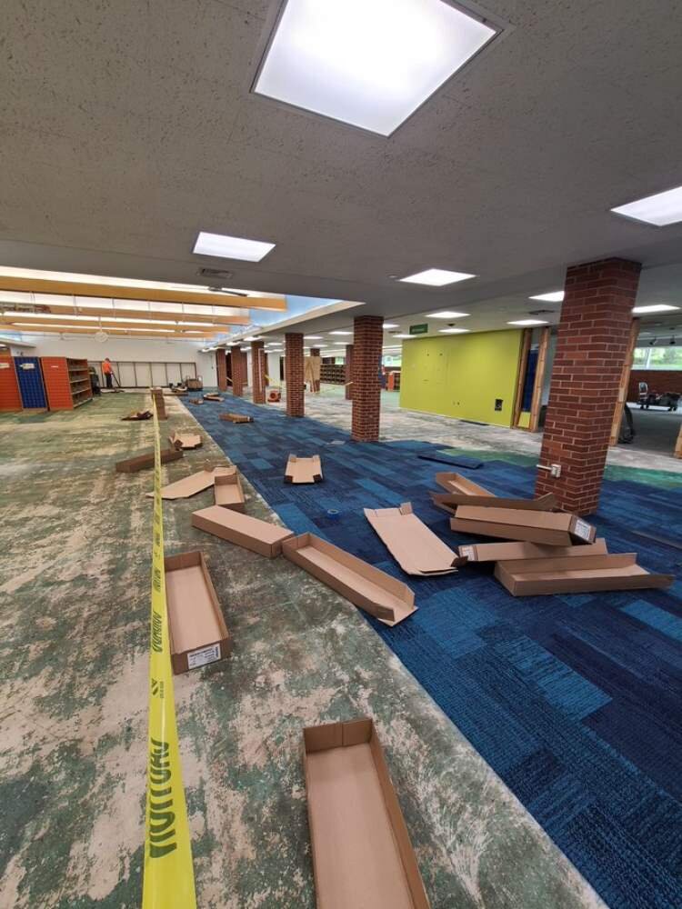 The library tentatively plans to open the entire building in April 2022.