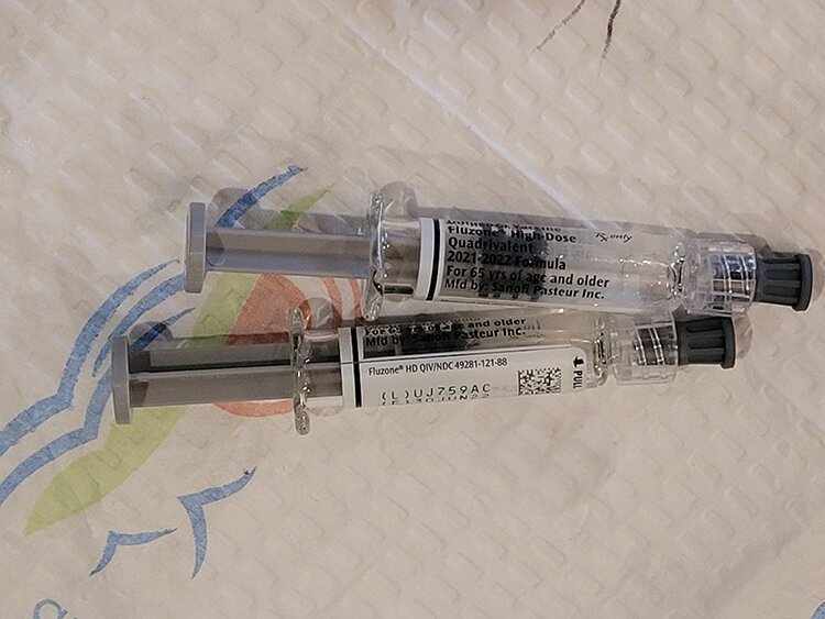 Boosters are available to those eligible at the COVID-19 and flu vaccine clinics.