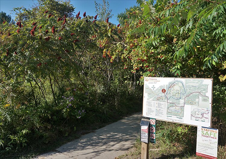 Chippewa Nature Center has over 19 miles of trails as well as a kayak launch.