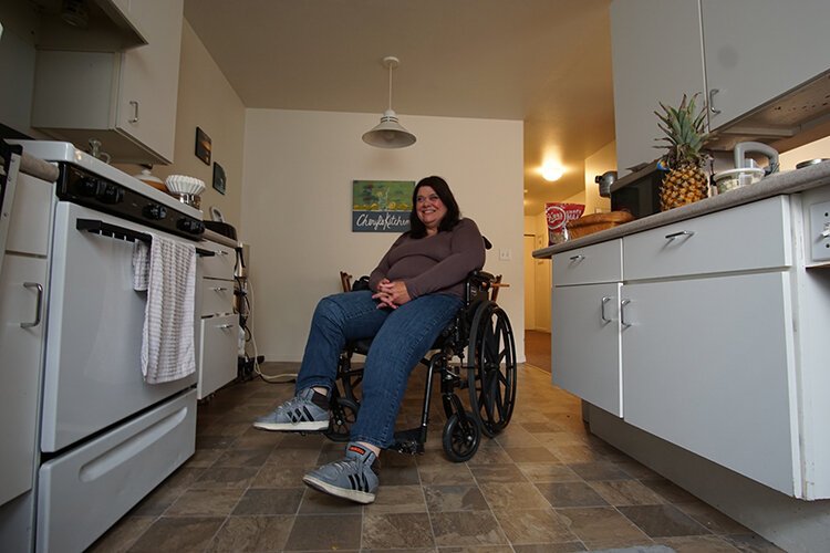 Purtell jokes that her kitchen is her car. Because she can't drive, she likes to invest her money into kitchen items.