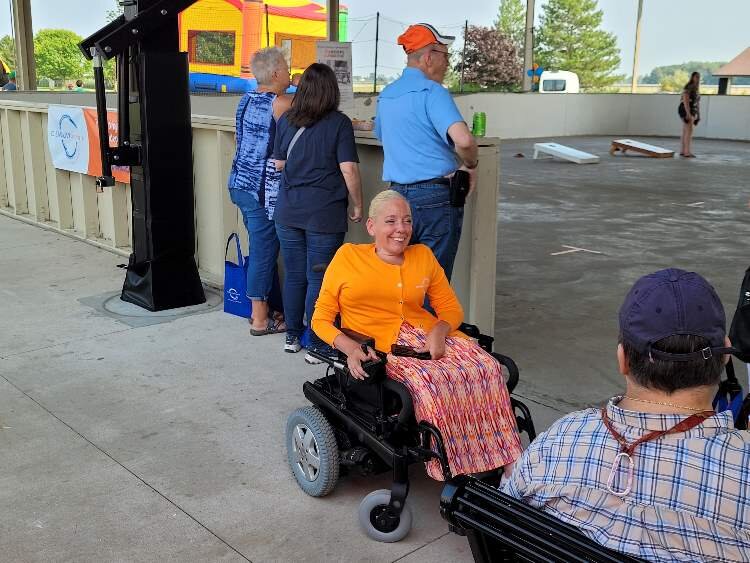 Kelly PeLong at the ADA's 31st anniversary celebration in Auburn.