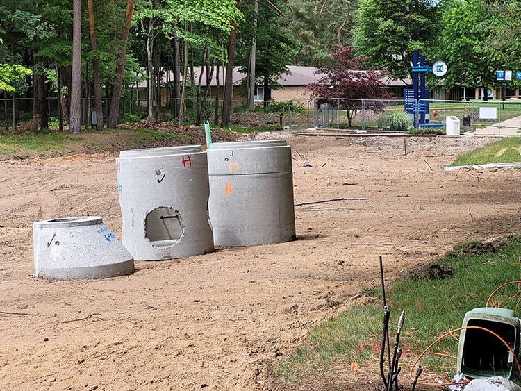 A year after the flood, Northwood University is in the middle of installing protections against future floods.