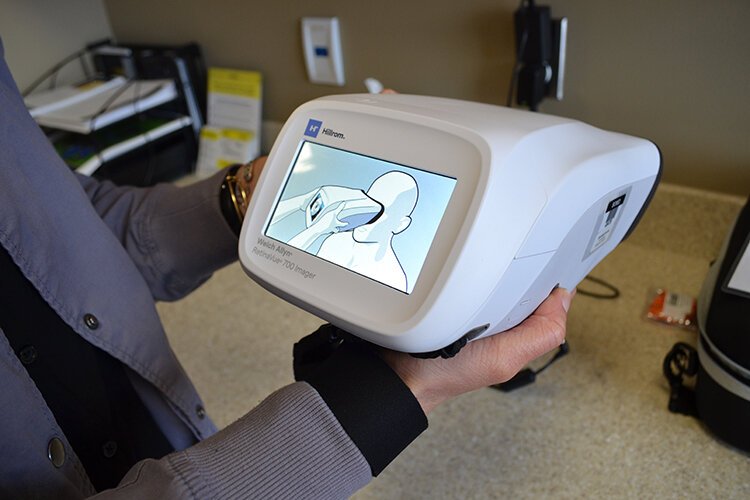 The RetinaVue scanner saves patients with chronic conditions like diabetes from having to make a separate trip to an ophthalmologist.