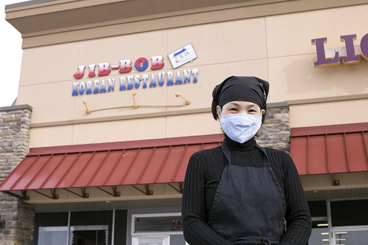 Owner Maya Denflow stands outside of Jib-Bob Korean Restaurant in Mt. Pleasant. Denflow opened Jib-Bob in April 2019 with the help of resources provided by the Michigan Small Business Development Center (SBDC) offered through Mid Michigan College.