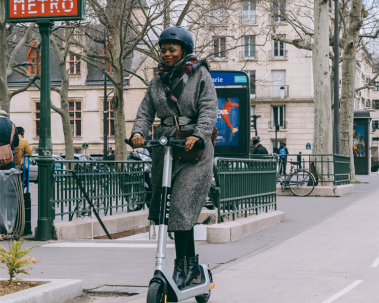 An app will enable you to rent a bird scooter.