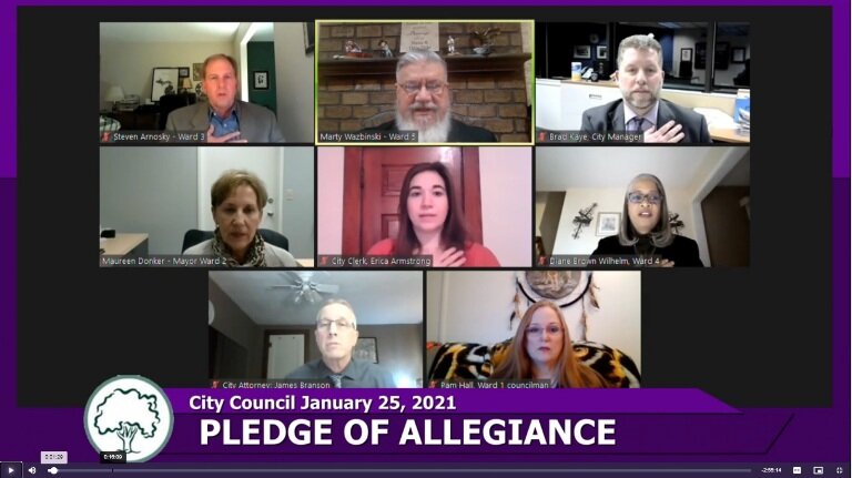 Midland’s City Council has been meeting through Zoom since last spring with the onset of the COVID-19 pandemic.