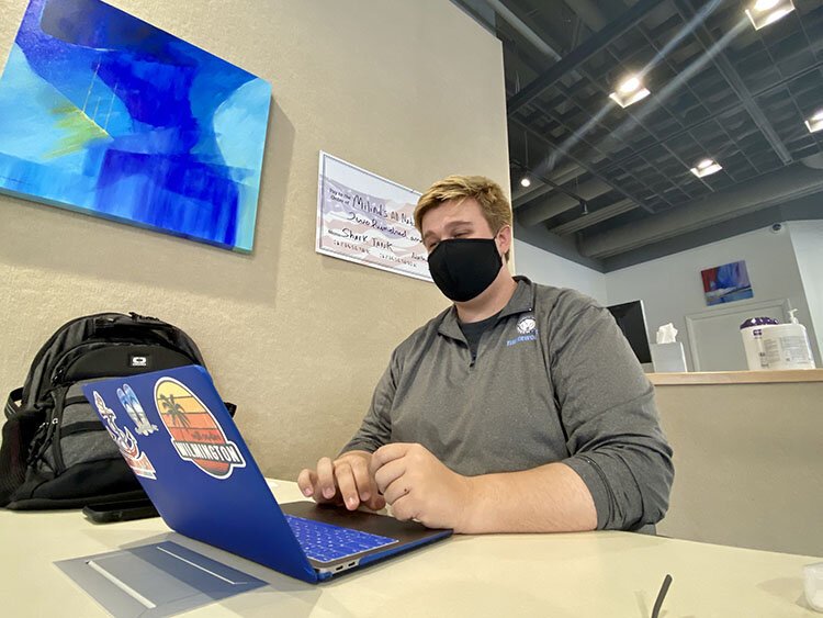 Aidan Keyes, a sophomore studying entrepreneurship, is the vice president of the Idea Center.