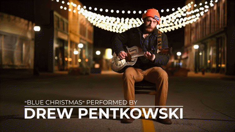 Drew Pentkowski performs “Blue Christmas,” by Billy Hayes and Jay W. Johnson.