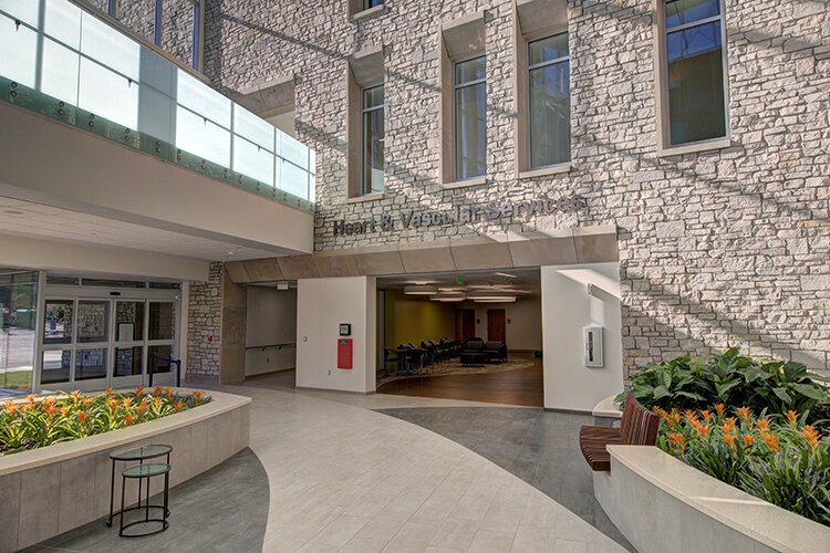 The Services Entrance of the MidMichigan Health Heart and Vascular Center.