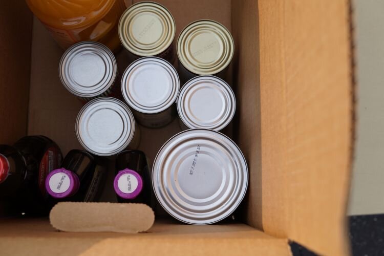 The Pantry Packs have 40 pounds of nonperishable food. 