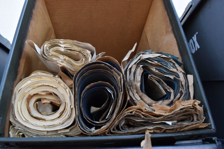 Items were labeled and tagged when recovered in May 2020.