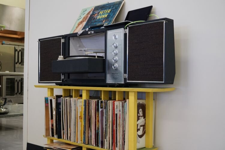 A record player is ready for your next favorite request.