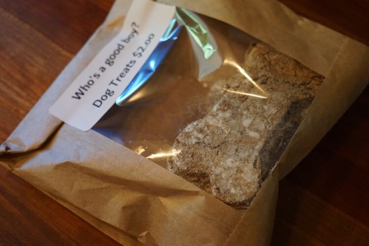 The Sutoriks bake dog treats as well.