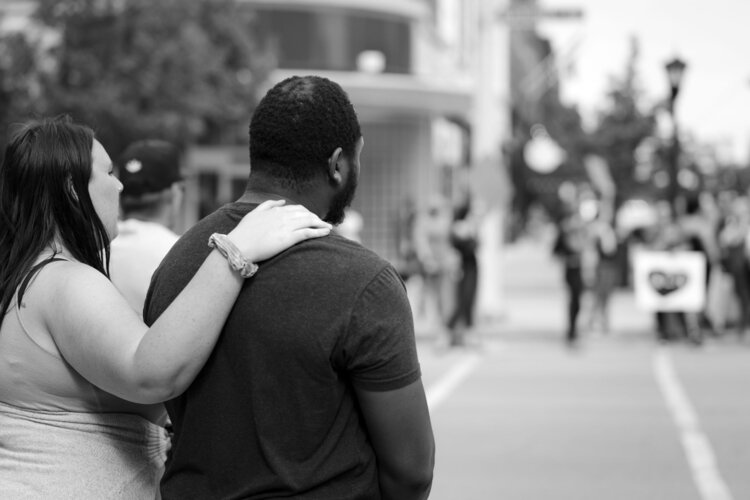 The May 29 march in Downtown Bay City attracted people of all ages and races. (PC: Phil Eich / Full Steam Social Media)
