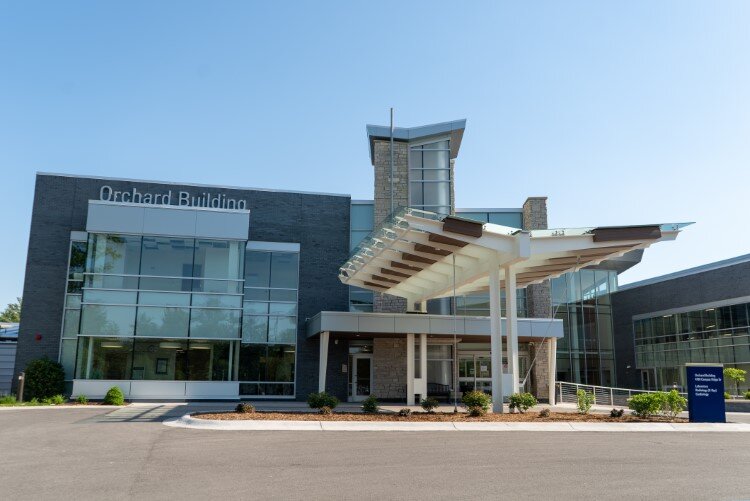 The new Orchard Building at MidMichigan Health in Midland.