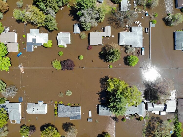Flooding in Midland County, May 2020. (PC: Ben Tierney)