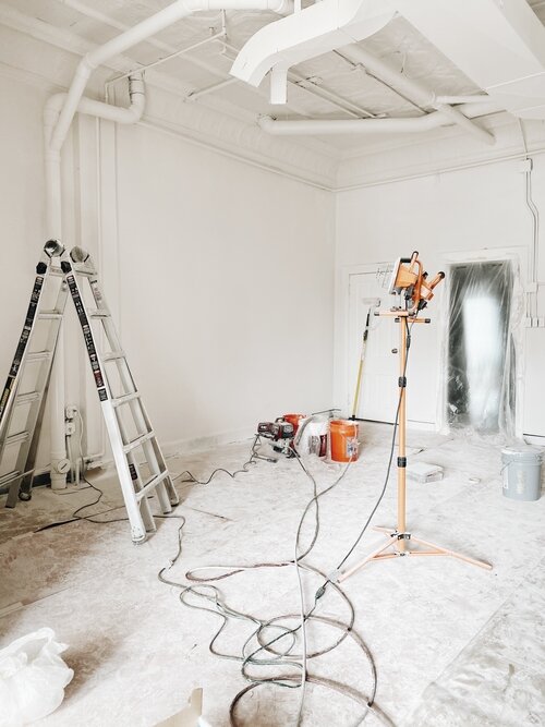 Repainting the back room was on Edmonds’ to-do list for a while. (PC: Julia Ross/Harless + Hugh)