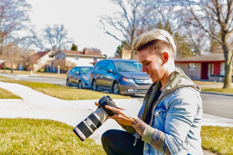 Brown relies on zoom lenses to capture portraits without any physical contact between herself and the people in the pictures.