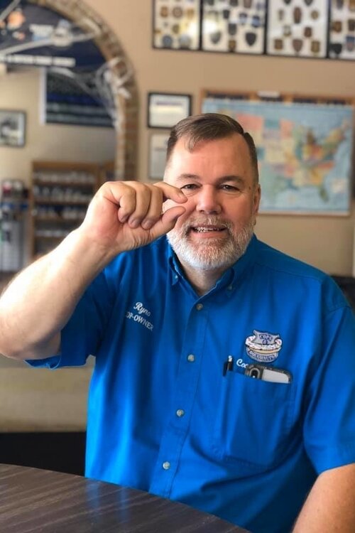 Greg “Ryno” Rynearson, co-owner of Cops & Doughnuts