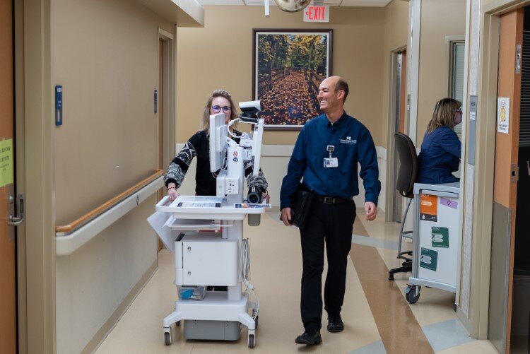 Wood says that telemedicine helps save patients the hassle of taking time off of work, driving to the surgeon’s office and waiting, for what might only be a five-minute conversation.