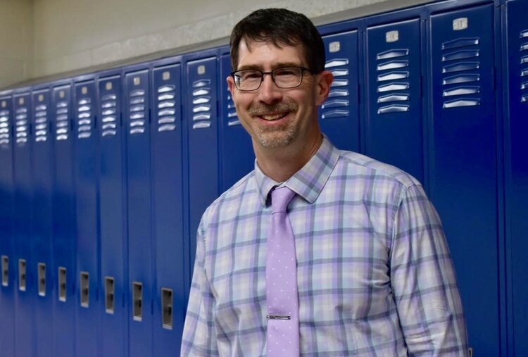 Kent Boxey, Principal of Meridian Junior High School. 