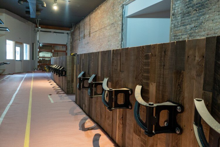 Bar seating will soon be finished in the taproom on Main Street.