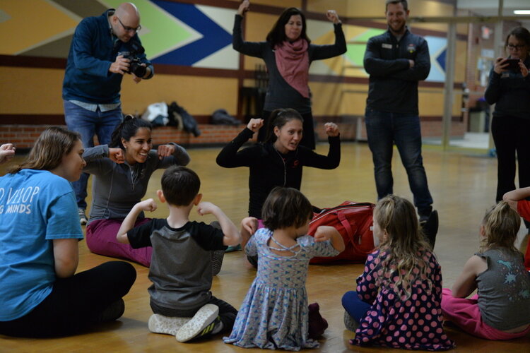 Pros visit schools during their downtime to teach kids about empowerment and more.