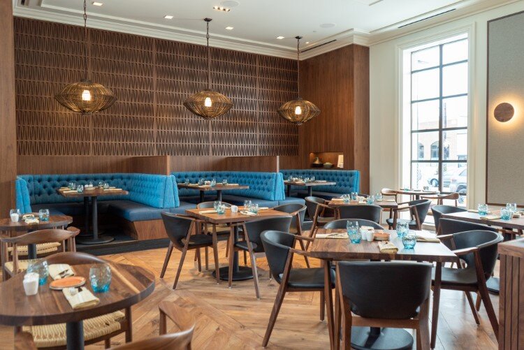 The back part of the main dining room.